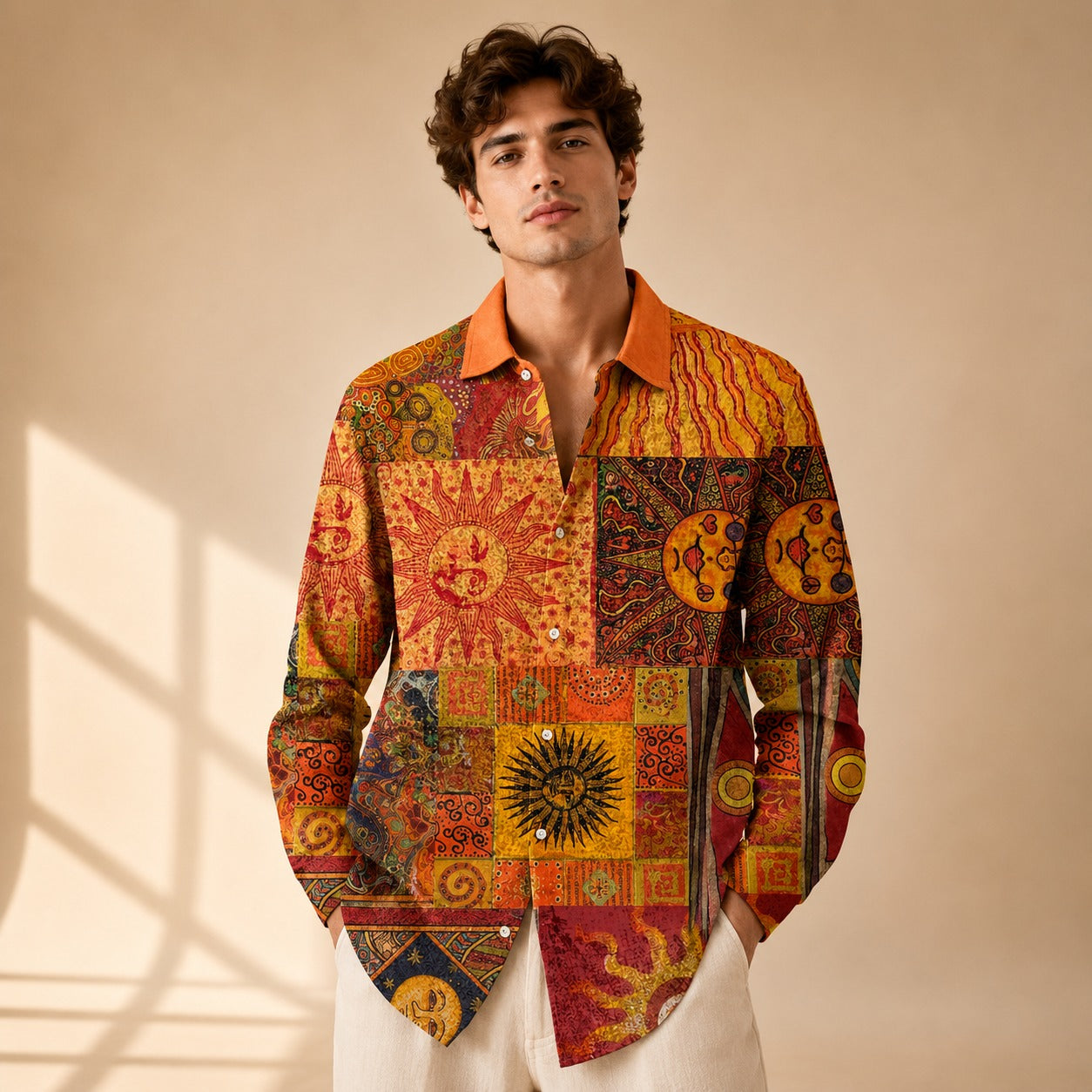 Neil - Creative Design Long Sleeved Shirt