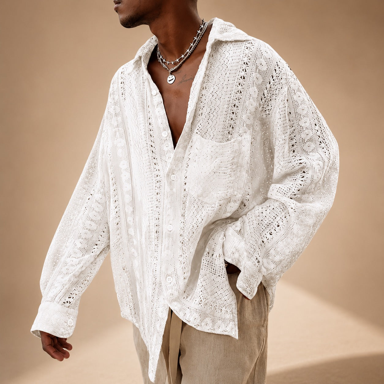 Jovan - Easygoing Hollow Shirt