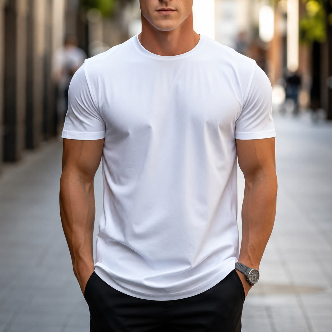 Owen - Casual, Solid-color Men's T-Shirt