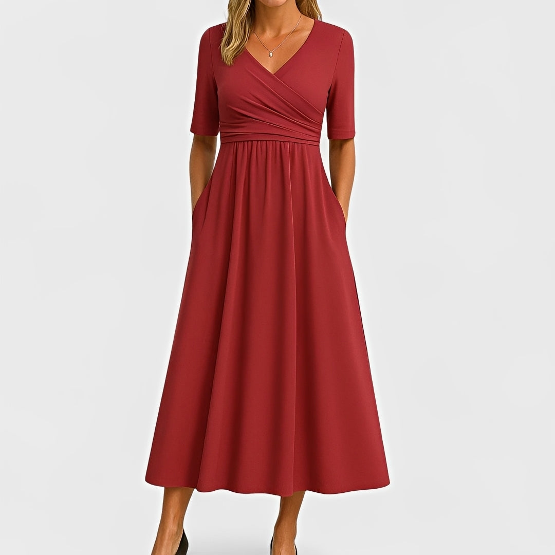 Piper - Short Sleeve Midi Dress