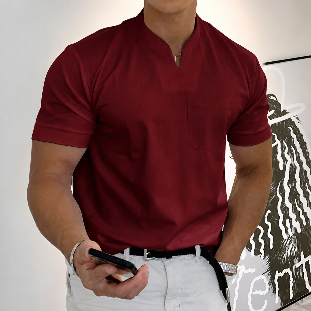 Jason - T-shirt fitness men's short sleeve