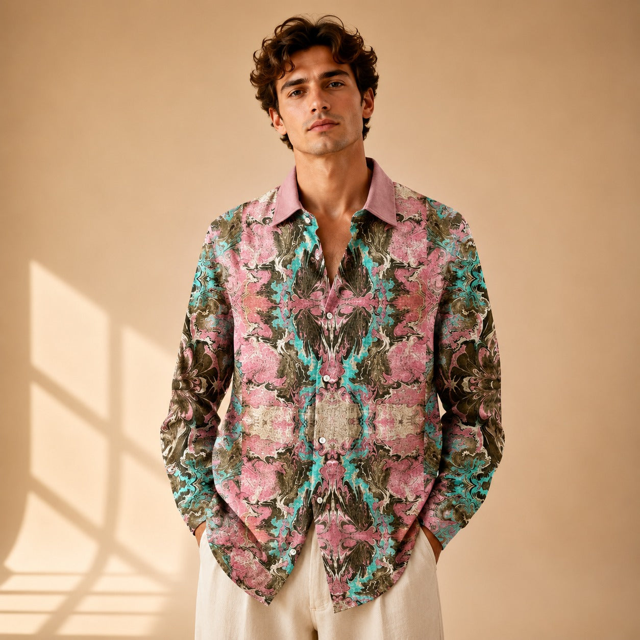 Neil - Creative Design Long Sleeved Shirt