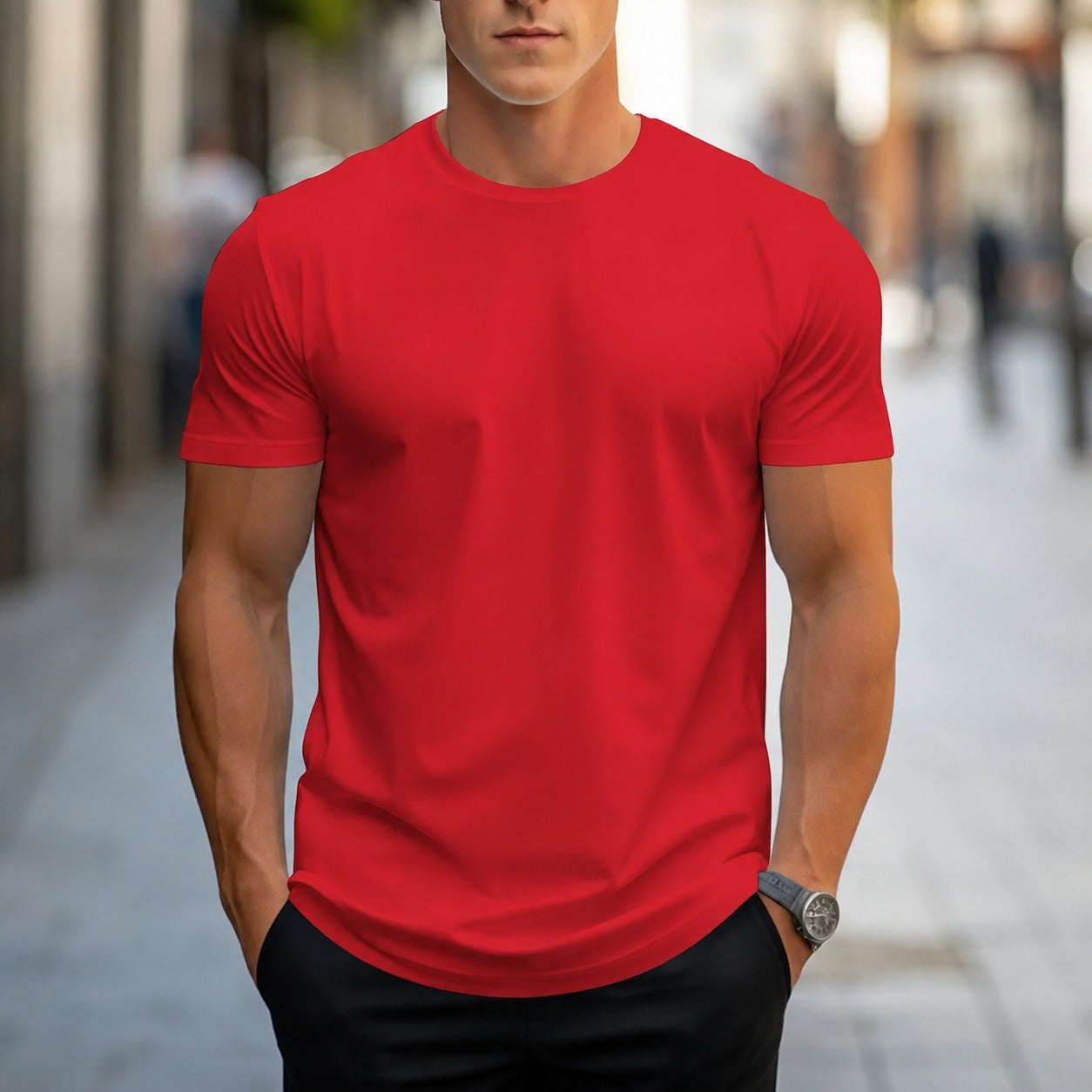 Owen - Casual, Solid-color Men's T-Shirt