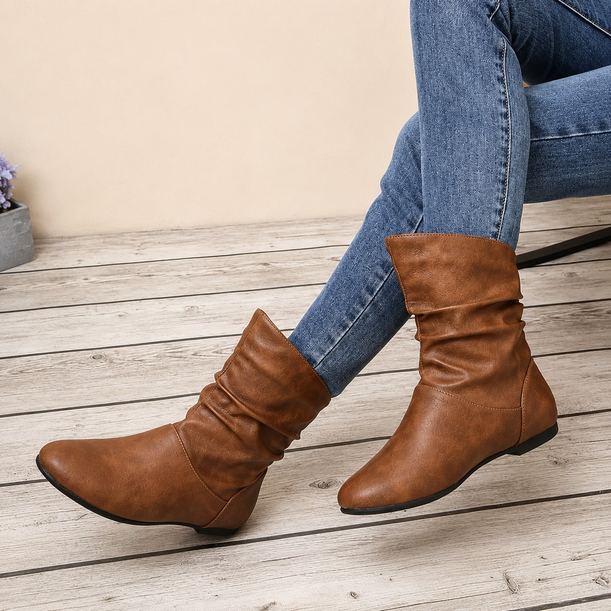 Hanna - Classic Flat Boots