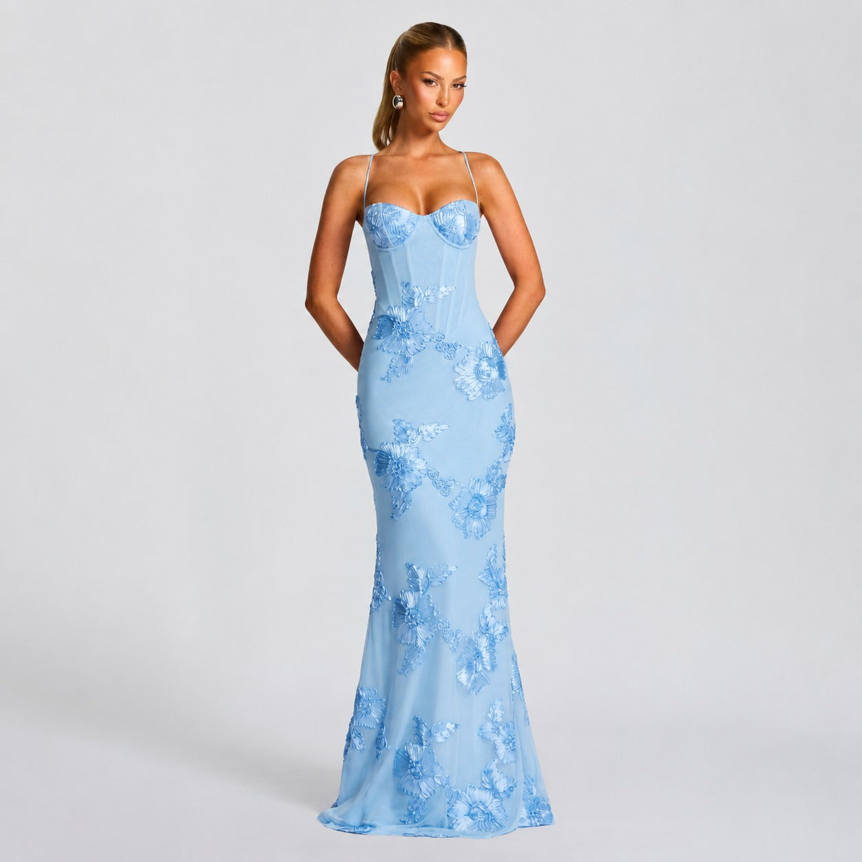 Norma - Elegant Floral Maxi Dress