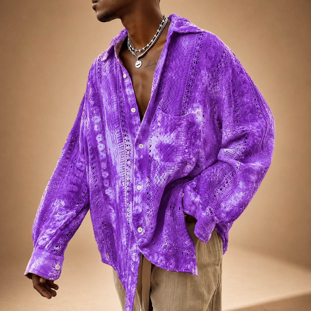 Jovan - Easygoing Hollow Shirt