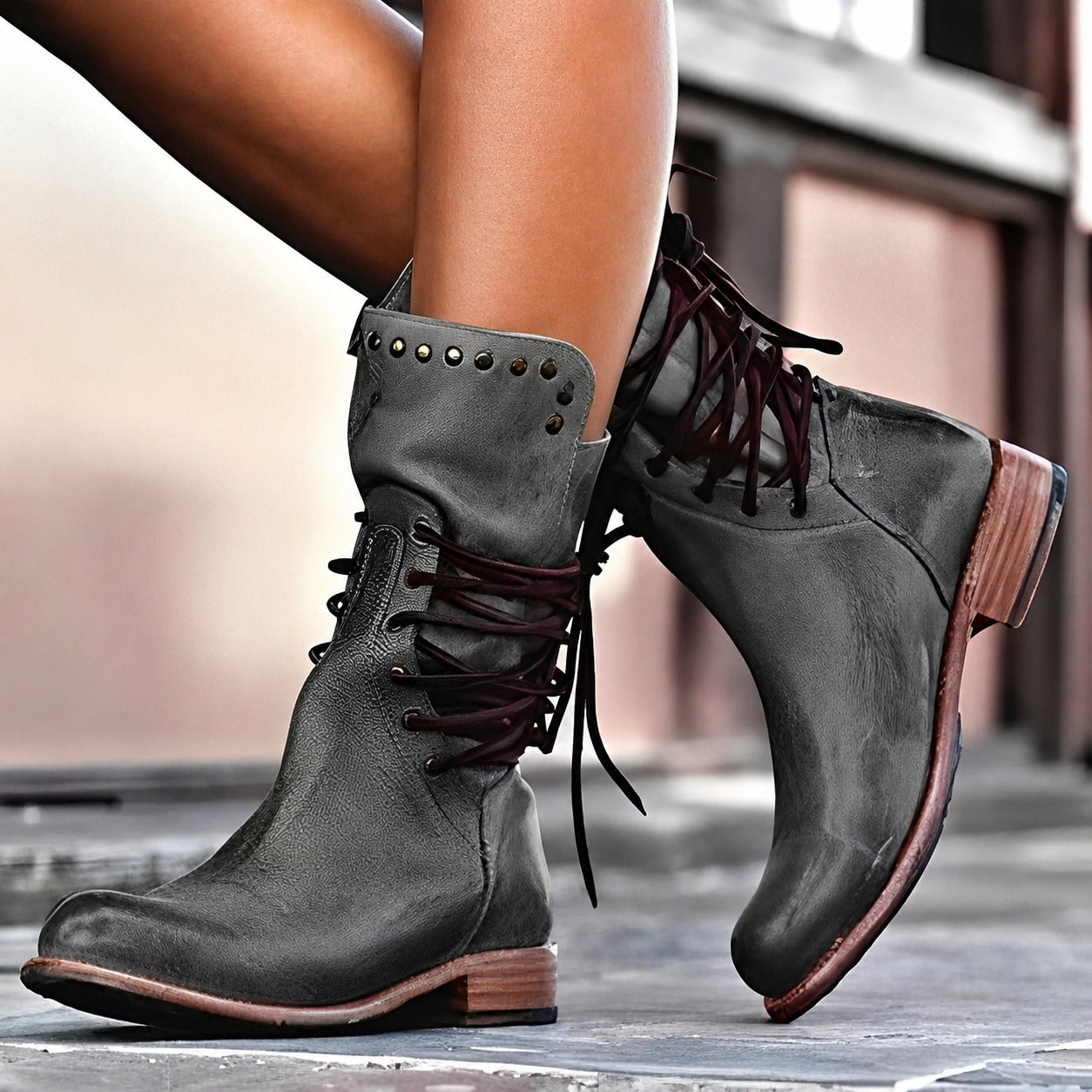 Lenora - Classic Low Heel Boots