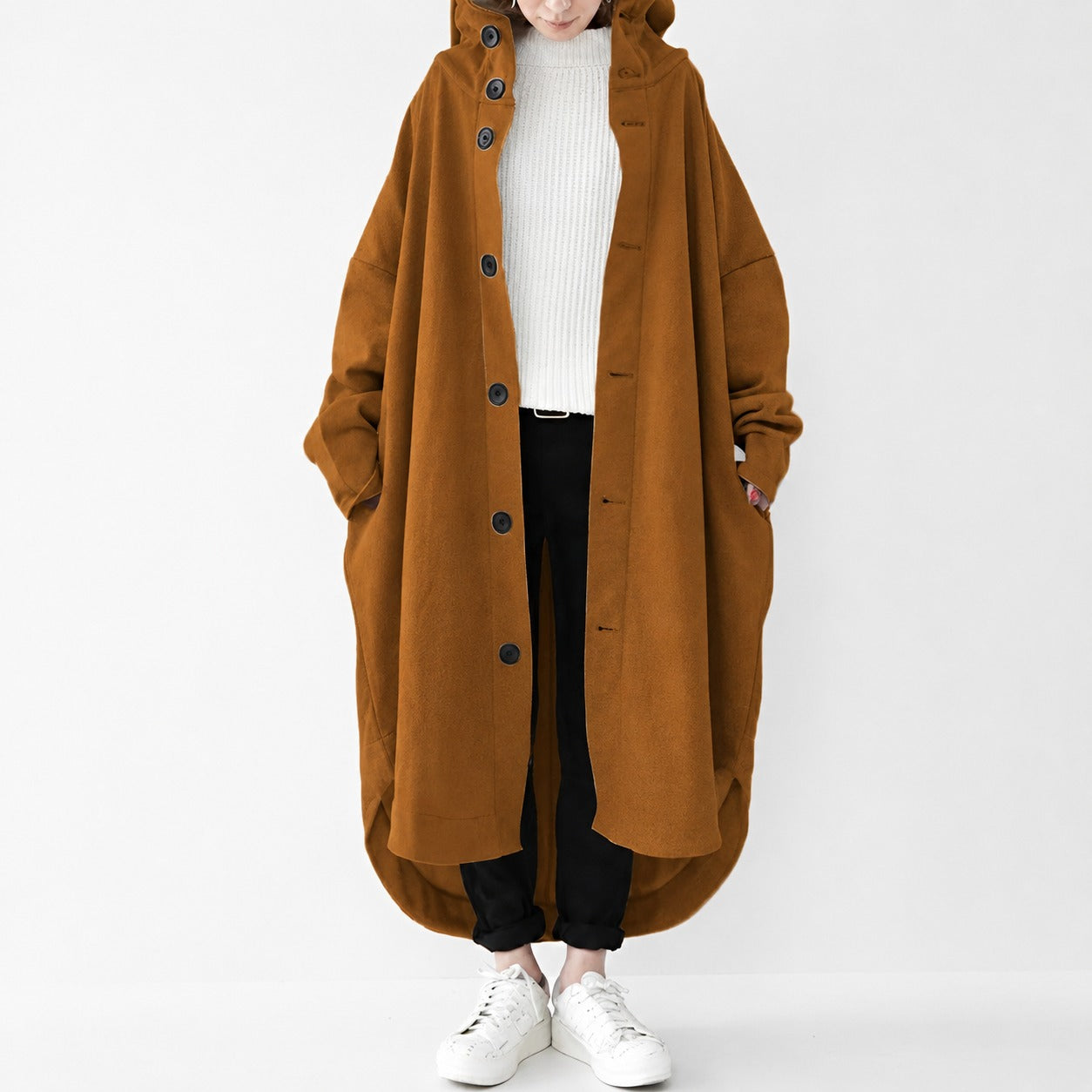 Jennica - Oversized Long Trench Coat