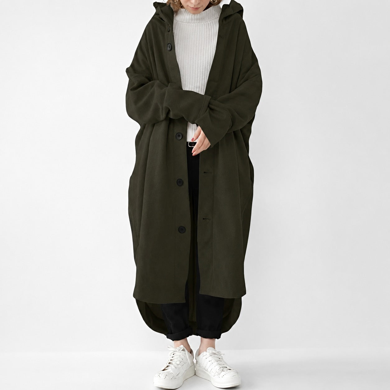 Jennica - Oversized Long Trench Coat