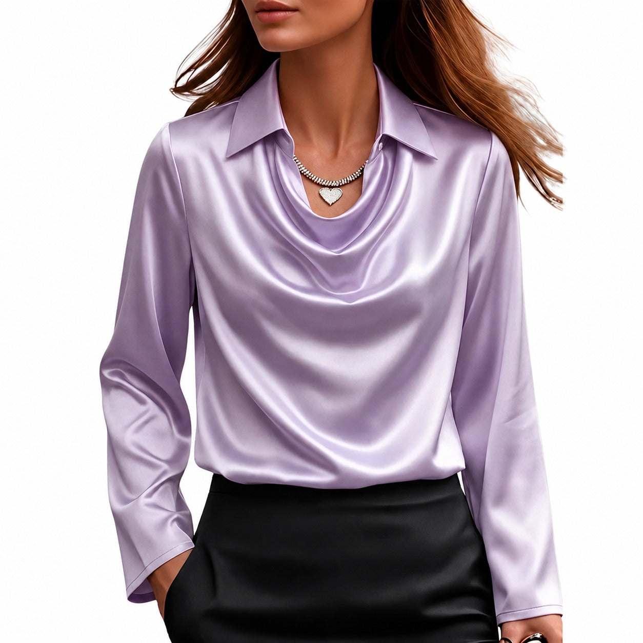 Dionne - Elegant long-sleeve blouse for women