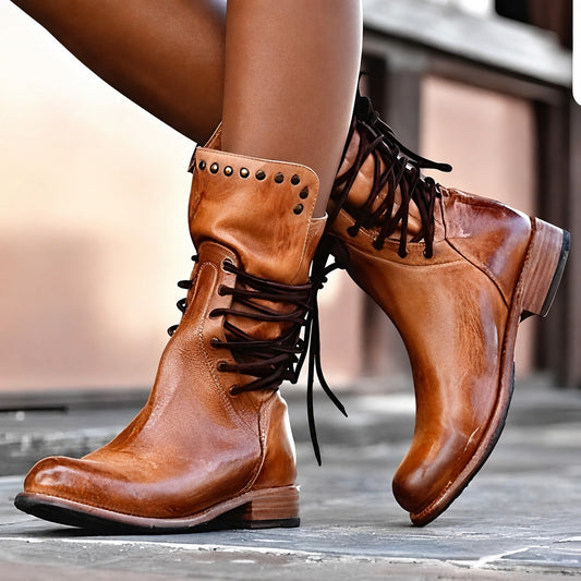 Lenora - Classic Low Heel Boots