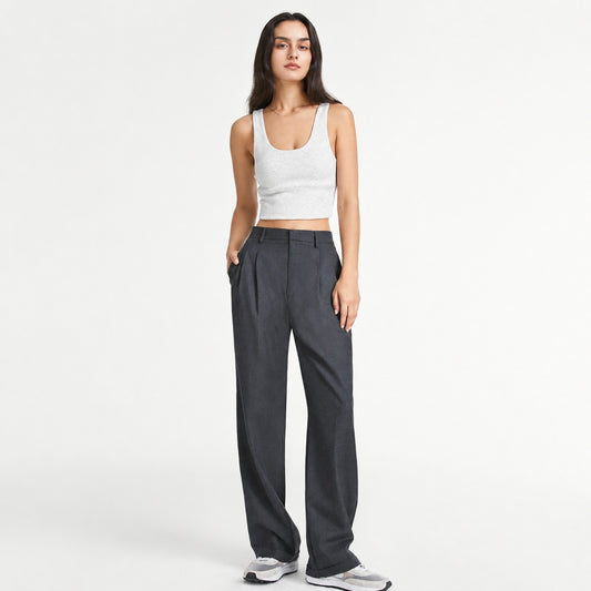 Amira - Formal Straight Suit Trousers