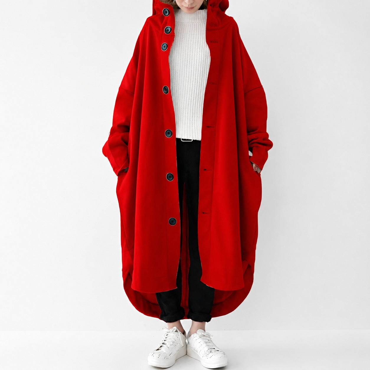 Jennica - Oversized Long Trench Coat