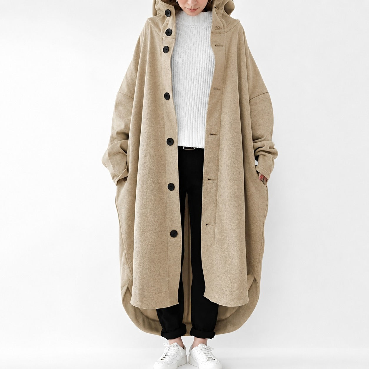 Jennica - Oversized Long Trench Coat
