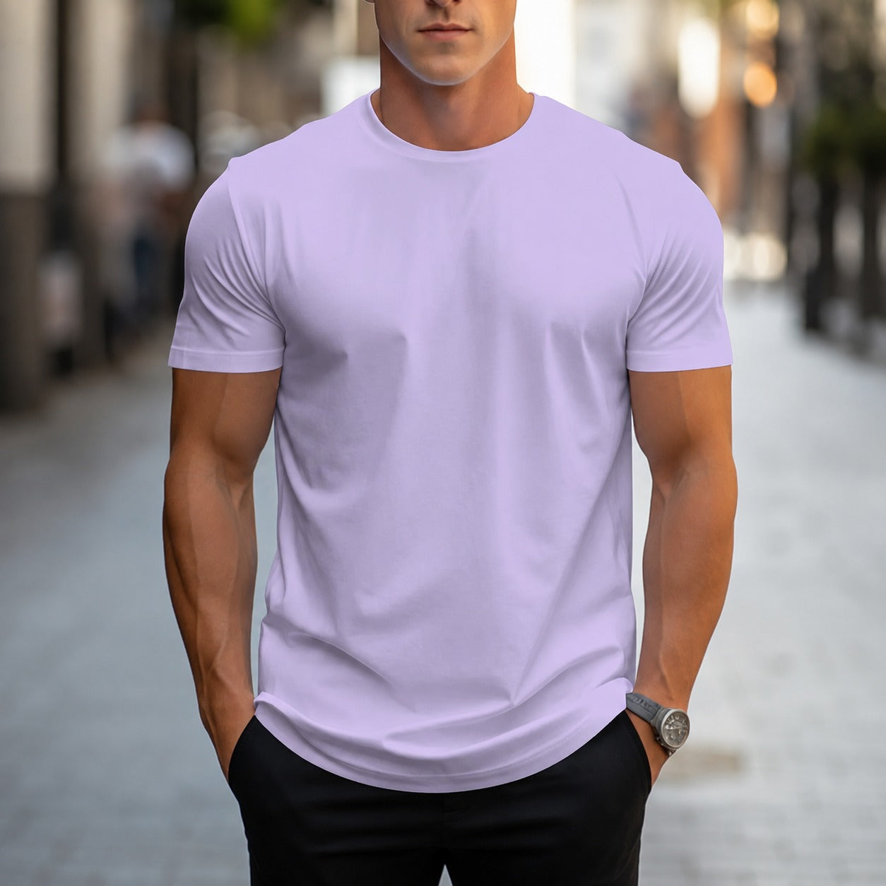Owen - Casual, Solid-color Men's T-Shirt