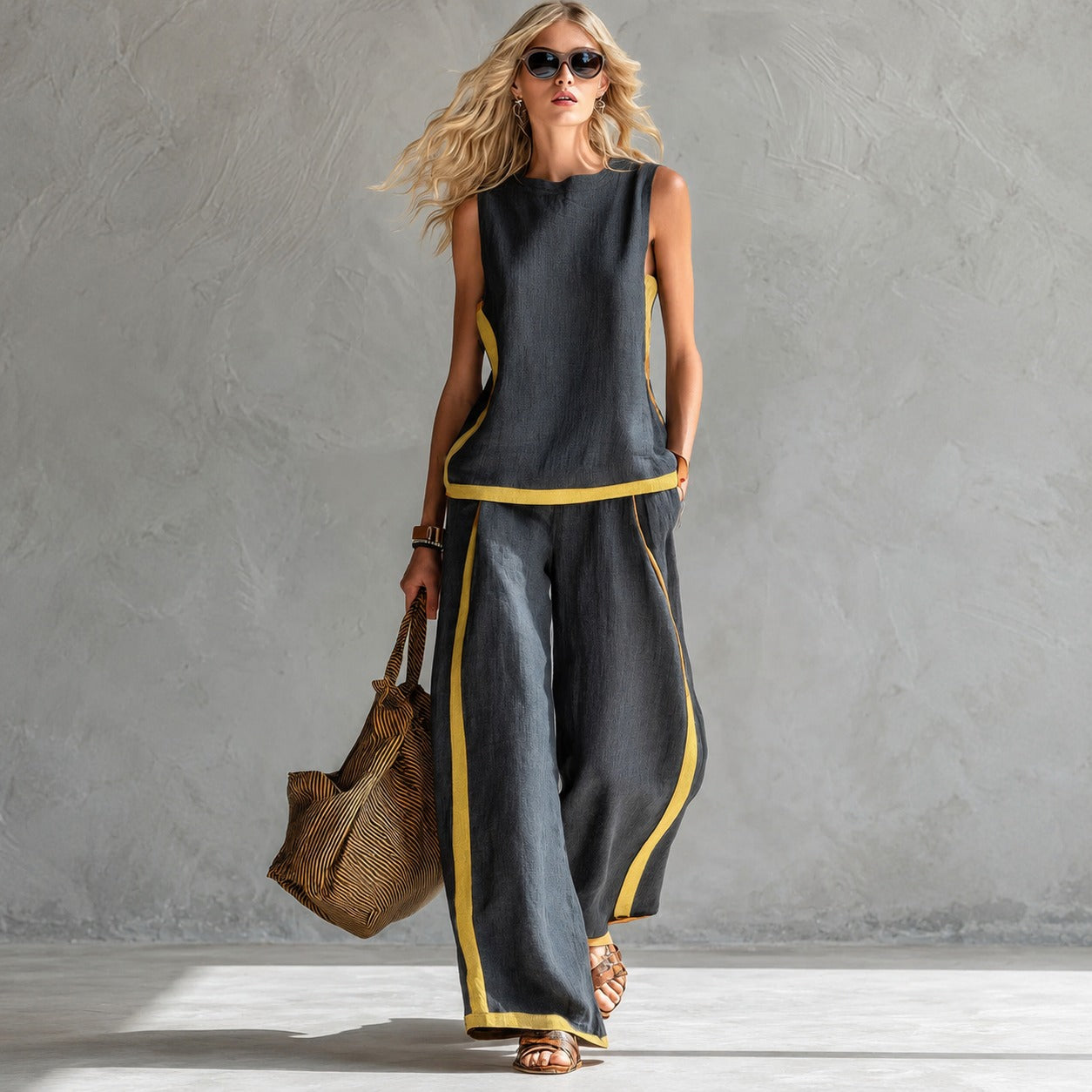 Lisa - Relaxed Sleeveless Set
