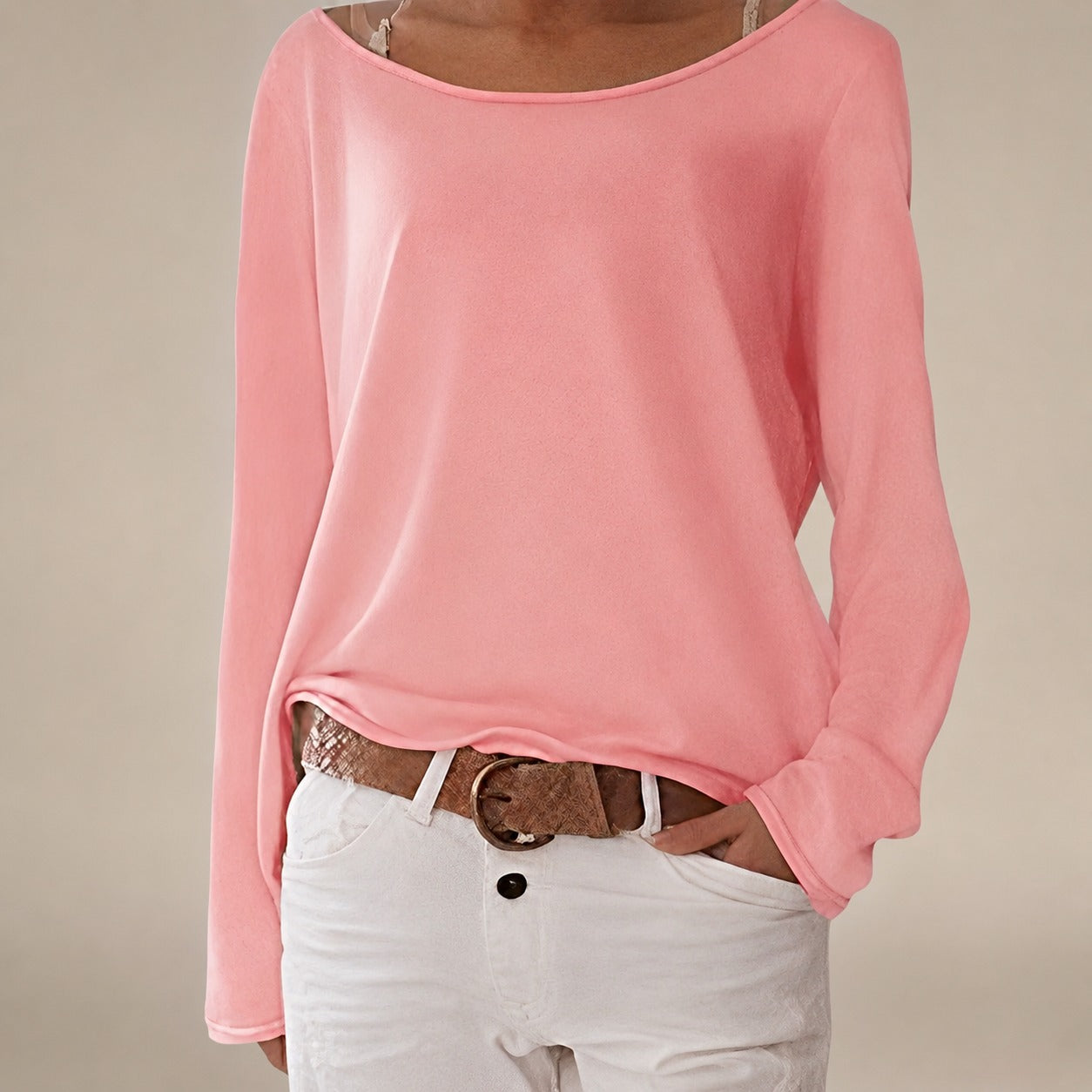 Alexa - Lightweight sweater with crew neck