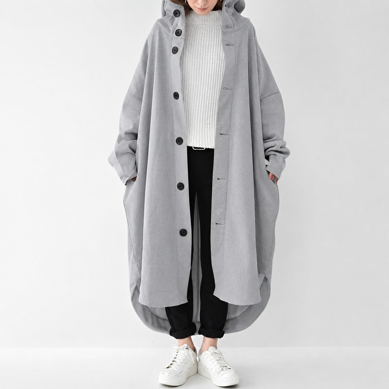 Jennica - Oversized Long Trench Coat