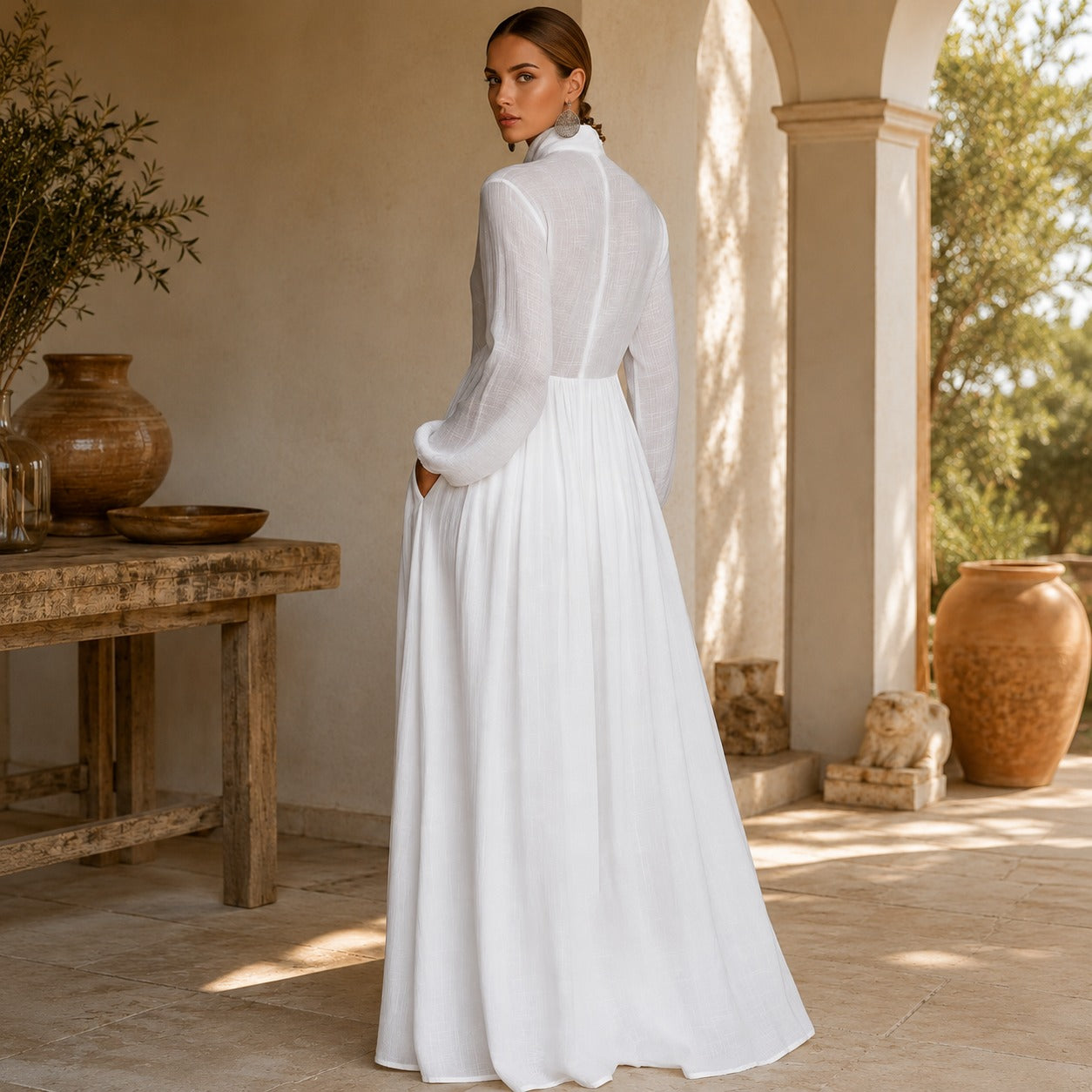 Kyran - Trendy Long Sleeve Maxi Dress
