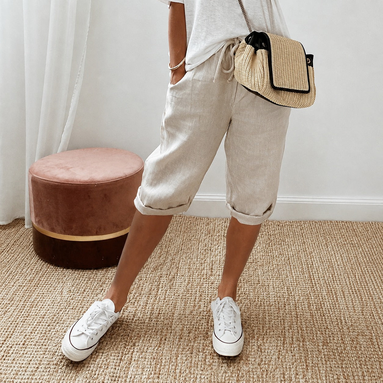 Ella - Casual Shorts with Moisture-wicking Properties
