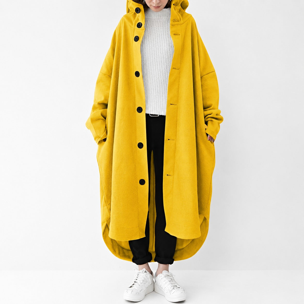 Jennica - Oversized Long Trench Coat