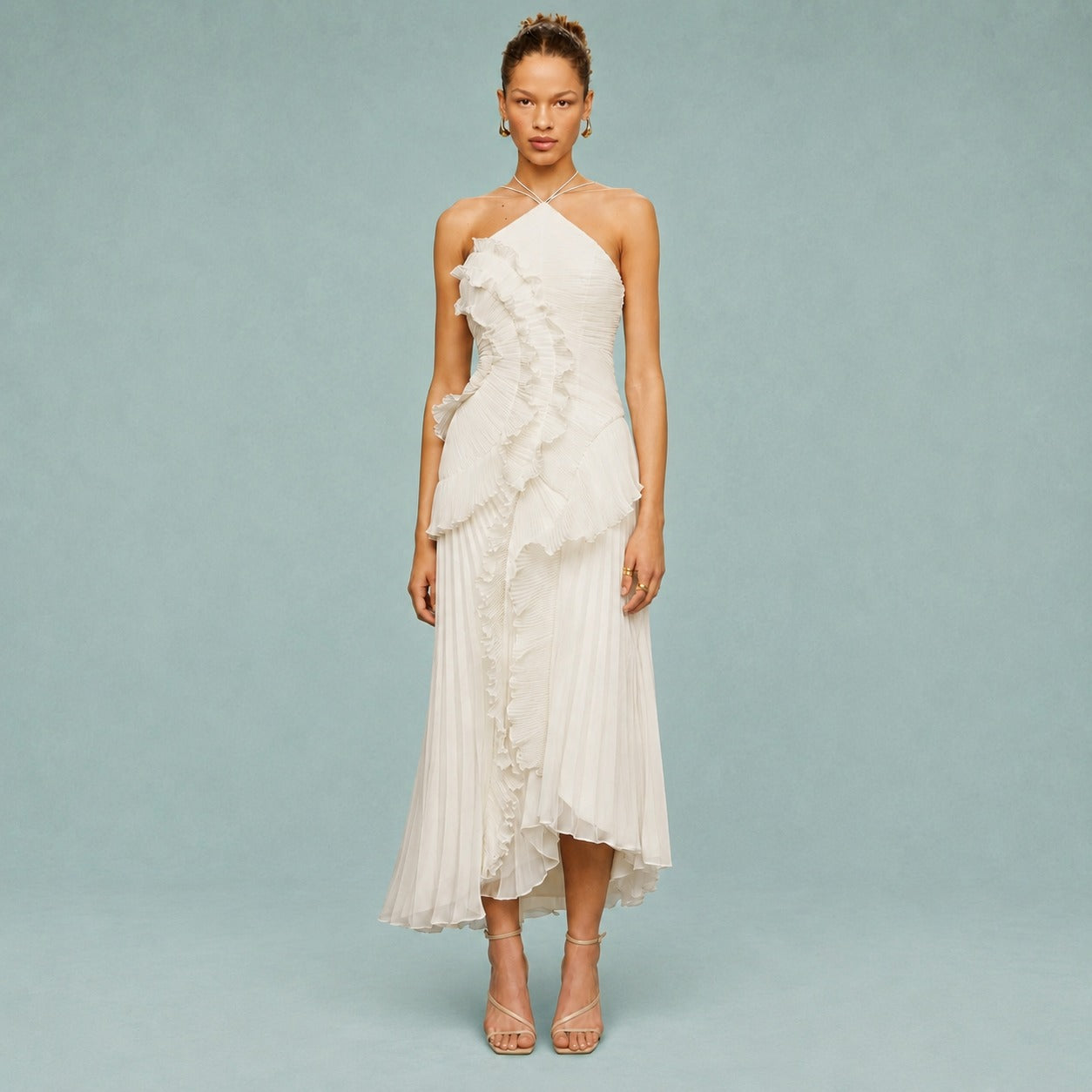 Roxan - Simple One Shoulder Long Dress