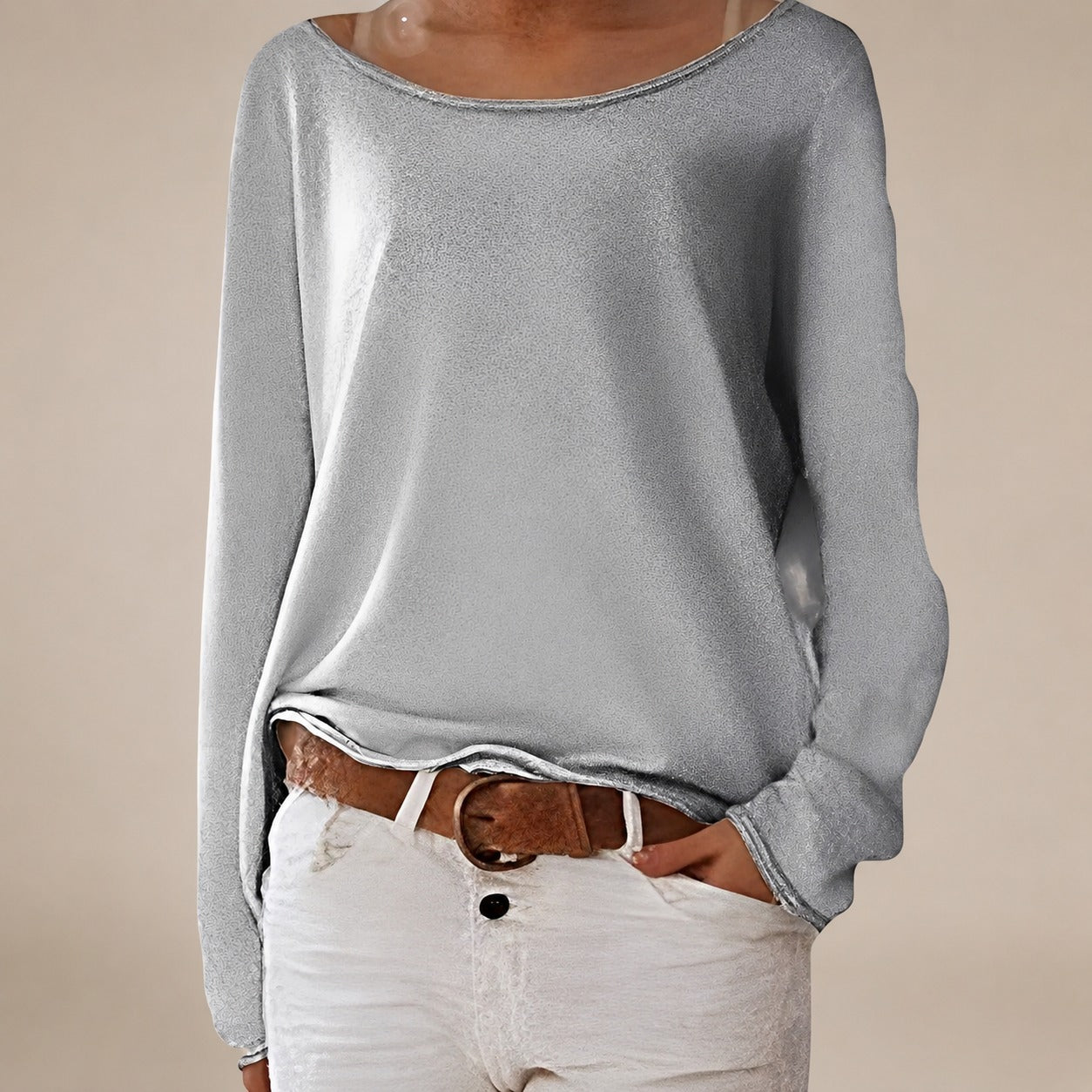 Alexa - Lightweight sweater with crew neck