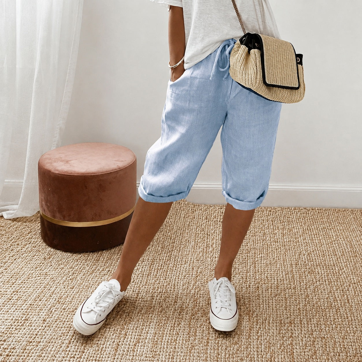 Ella - Casual Shorts with Moisture-wicking Properties