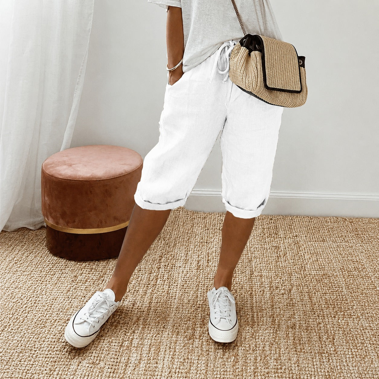 Ella - Casual Shorts with Moisture-wicking Properties