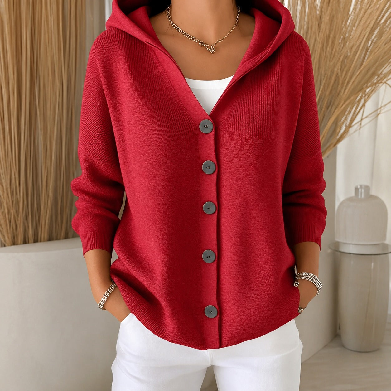 Ryanne - Comfy Long-Sleeved Hooded Jacket