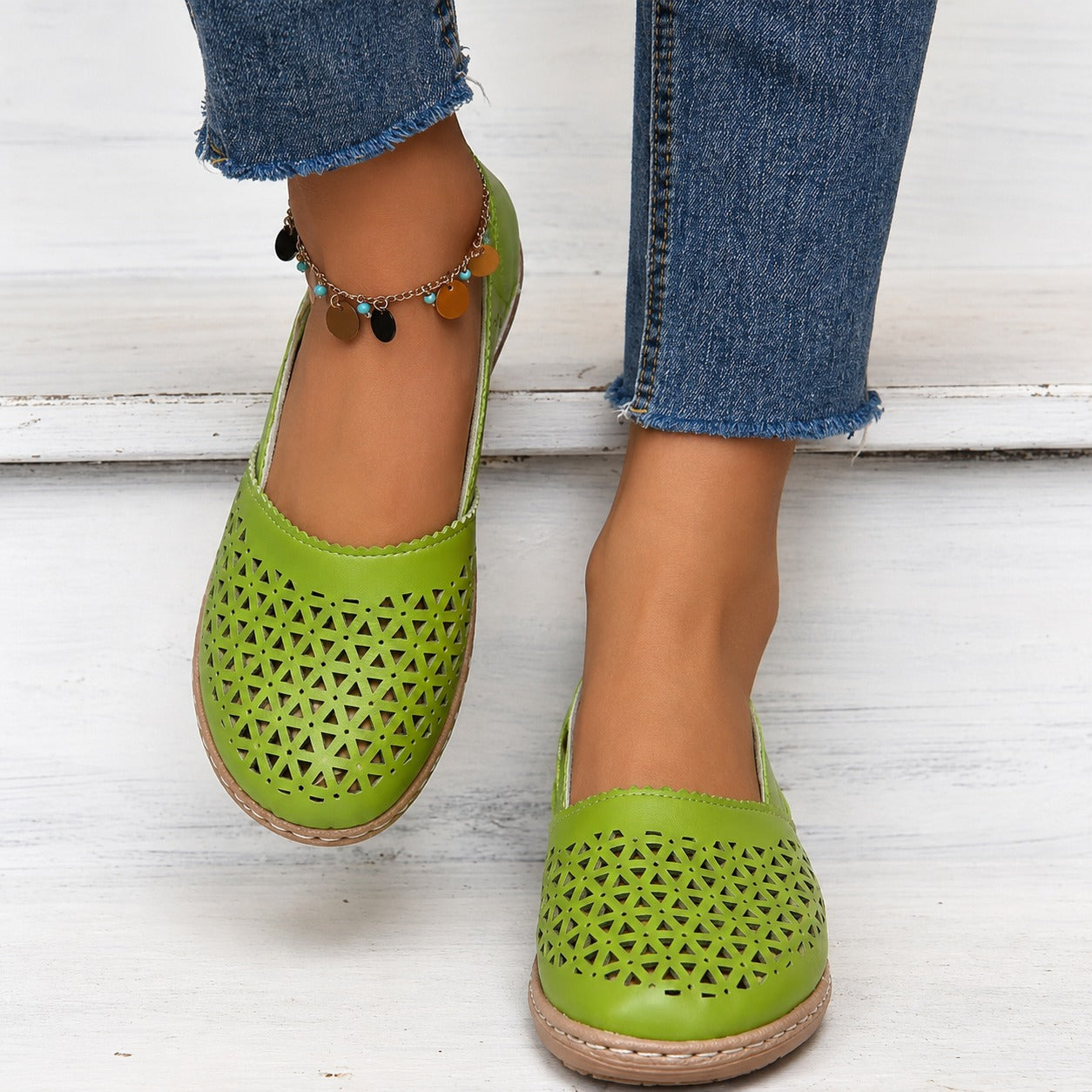 Tegan - Fashionable Sandals with Pattern