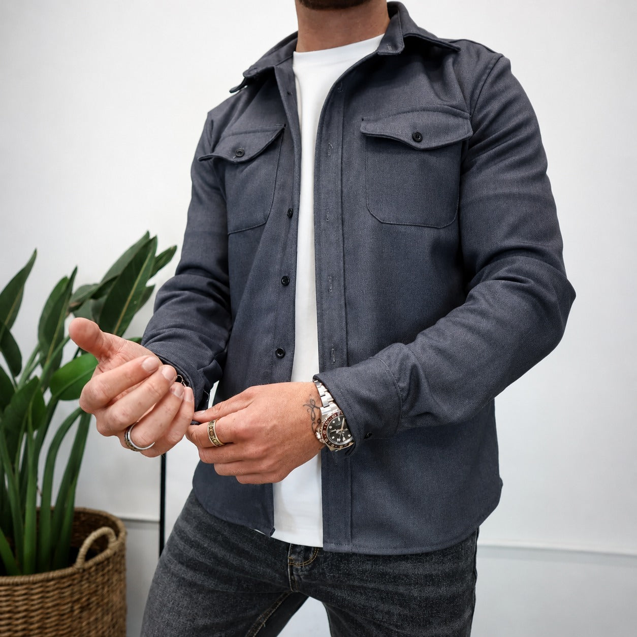 Weston - Casual Long Sleeve Shirt Jacket