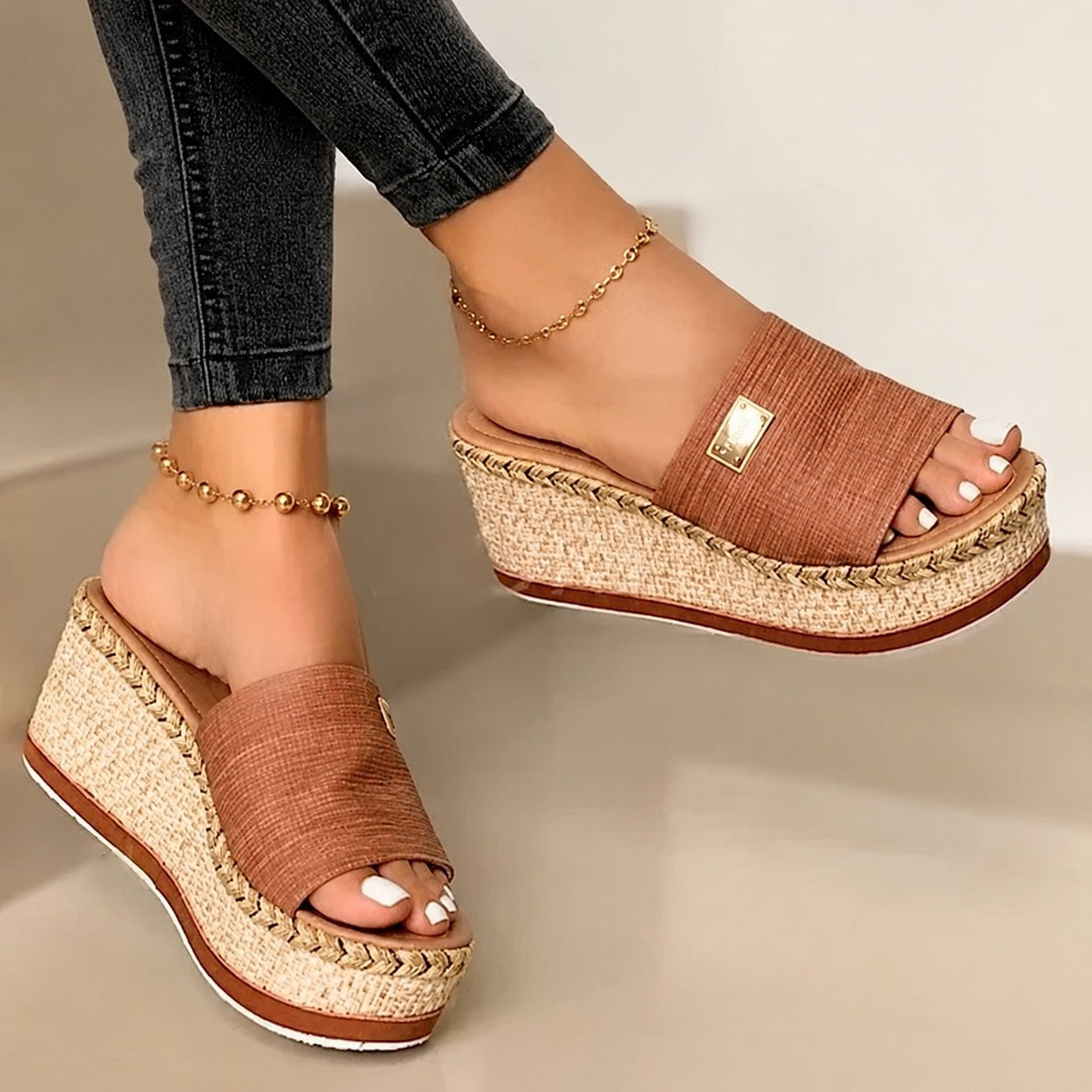 Camilla - Trendy Thick Wedge Sandals