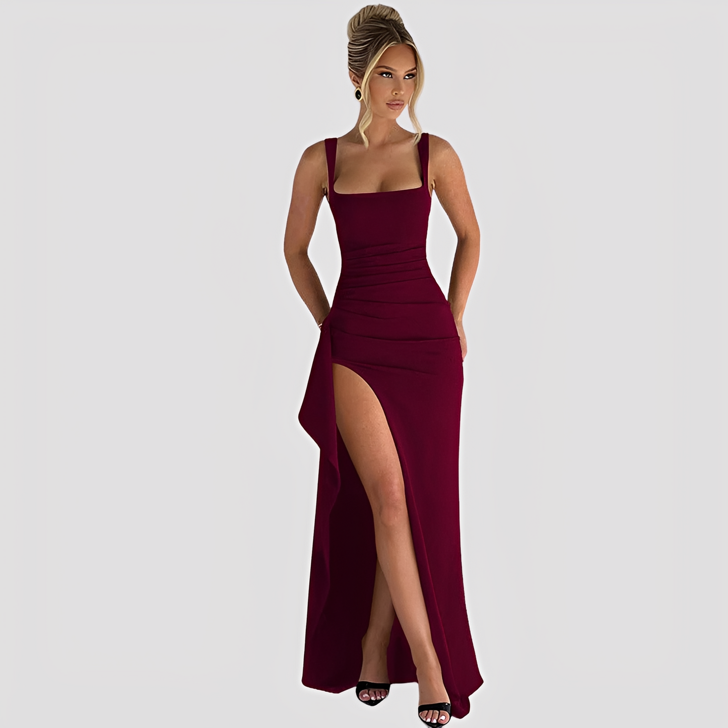 Kelly - Elegant Long Dress with High Slit
