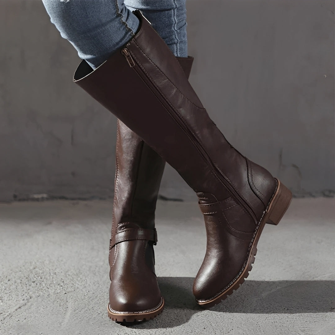 Chelsie - Retro Zip-UP Boots