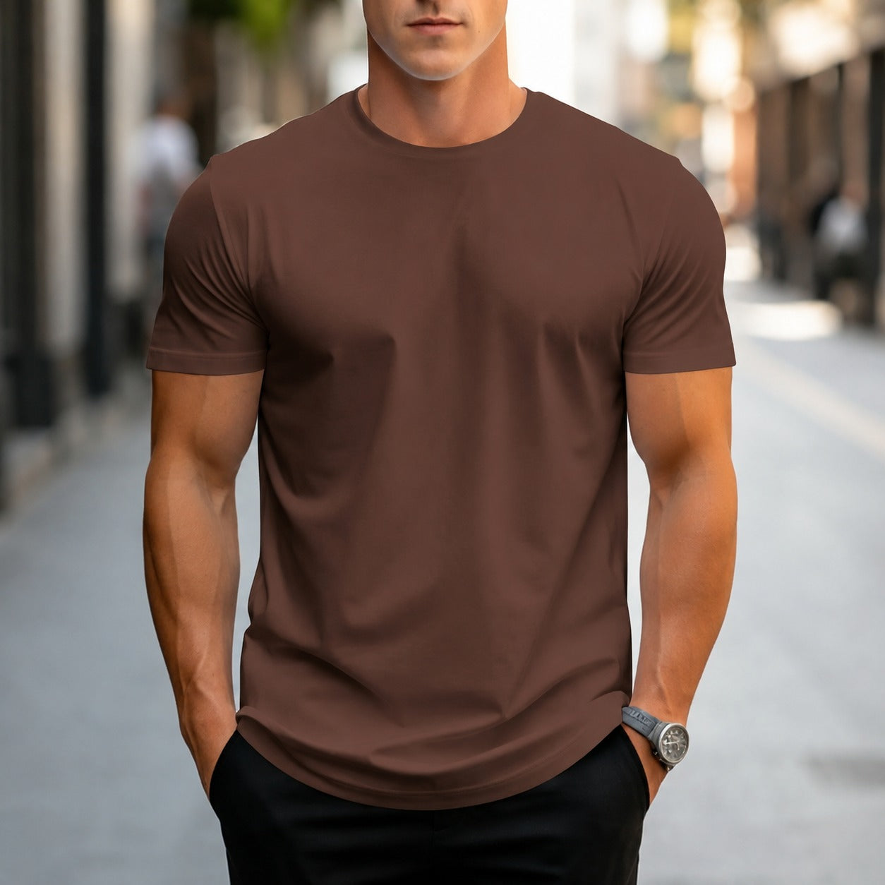 Owen - Casual, Solid-color Men's T-Shirt