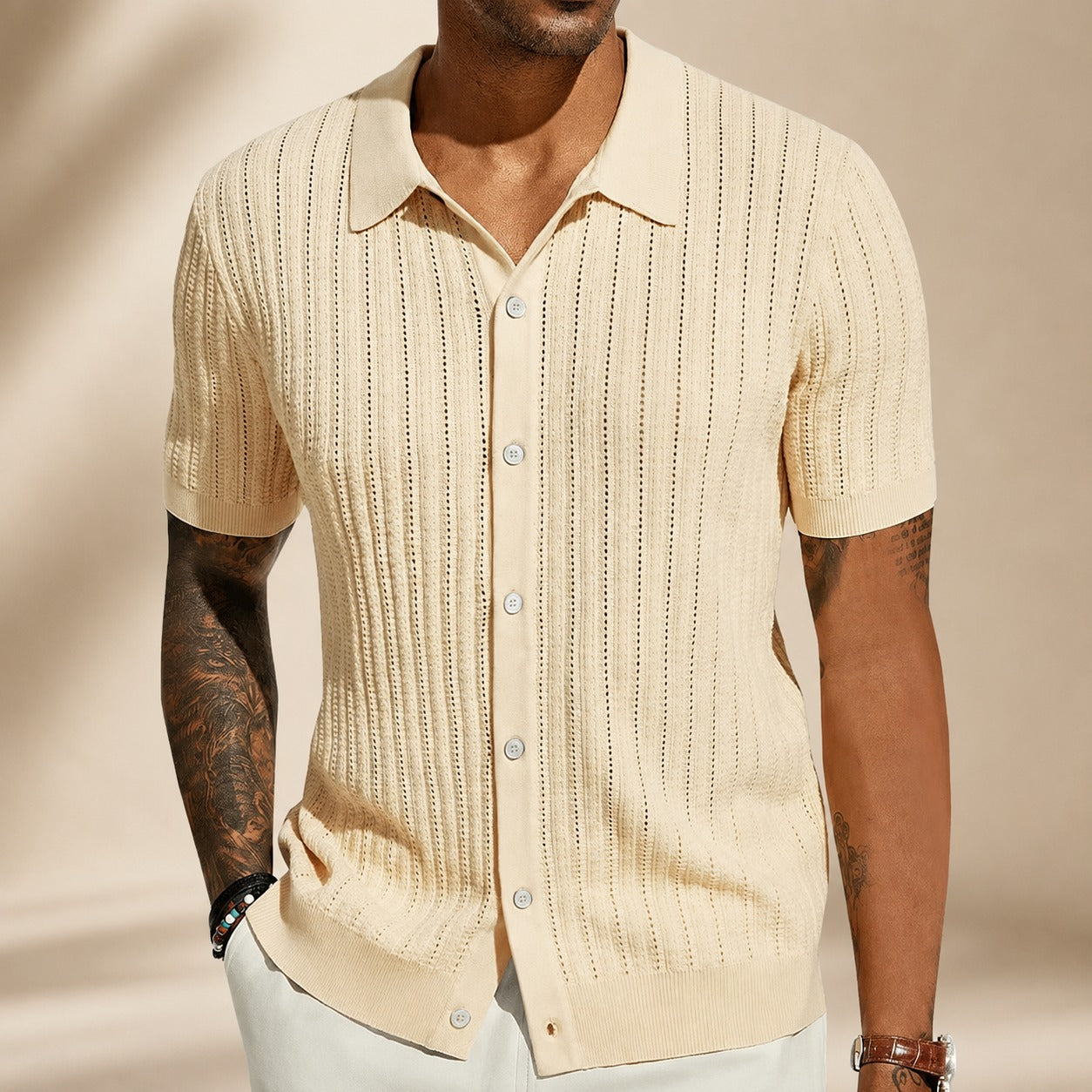 Steven - Casual Breathable Hollow Shirt