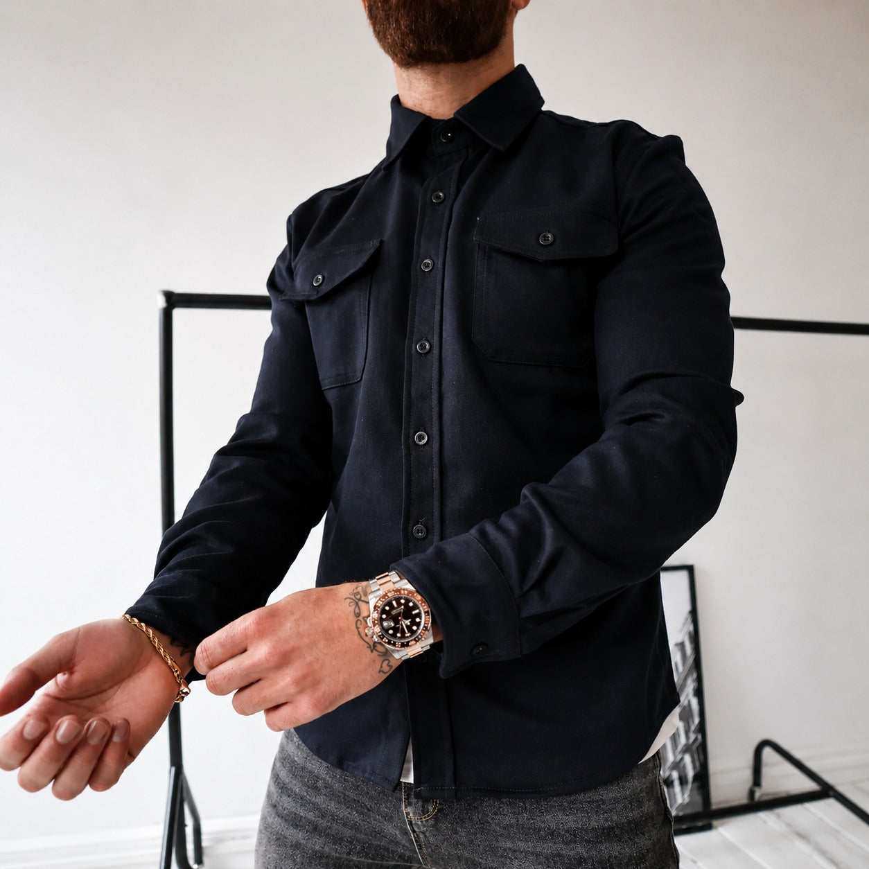 Weston - Casual Long Sleeve Shirt Jacket