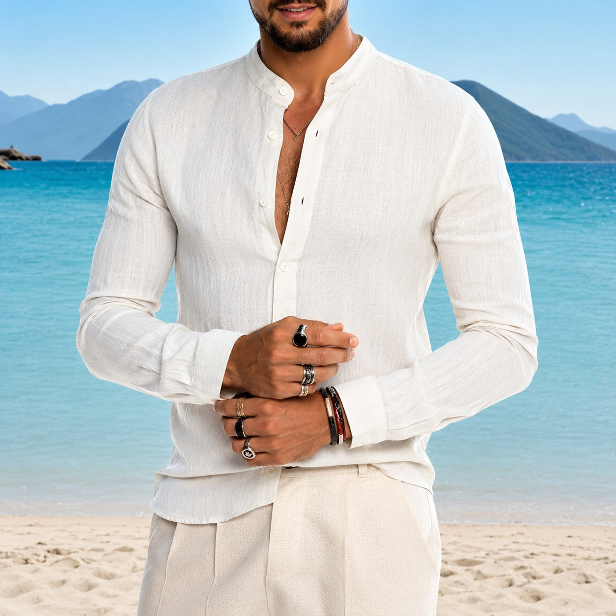Clarke - Casual Long-Sleeved Shirt