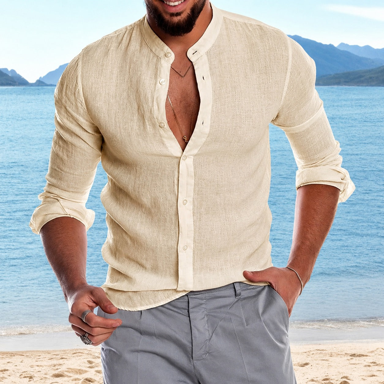 Clarke - Casual Long-Sleeved Shirt