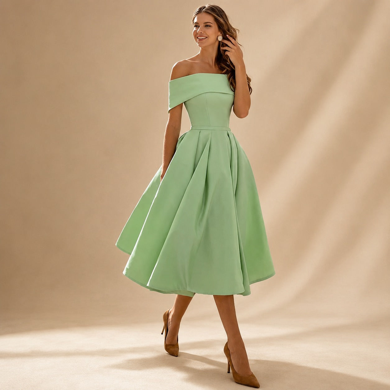 Erika - Chic Off Shoulder Dress