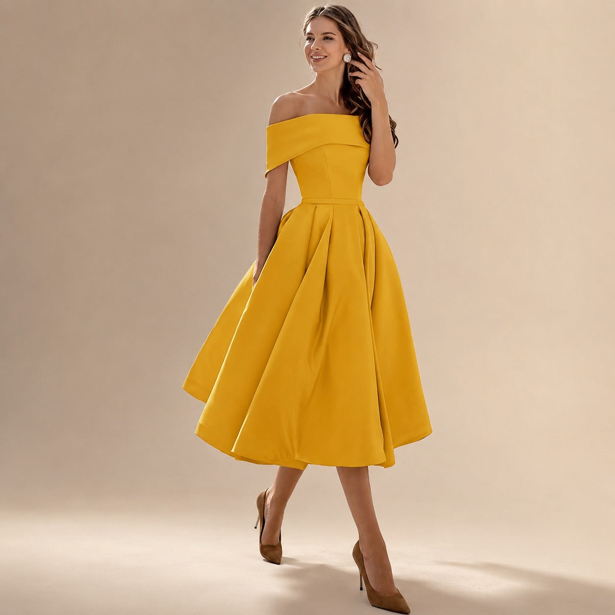 Erika - Chic Off Shoulder Dress