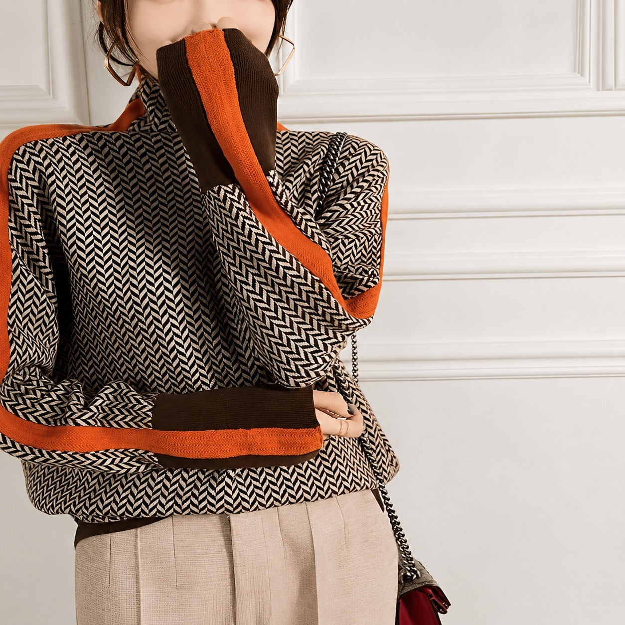 Anita - Stylish High Neck Sweater