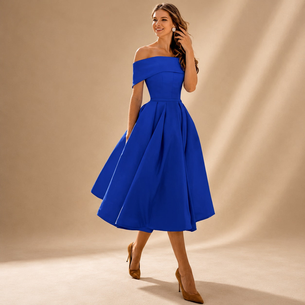 Erika - Chic Off Shoulder Dress