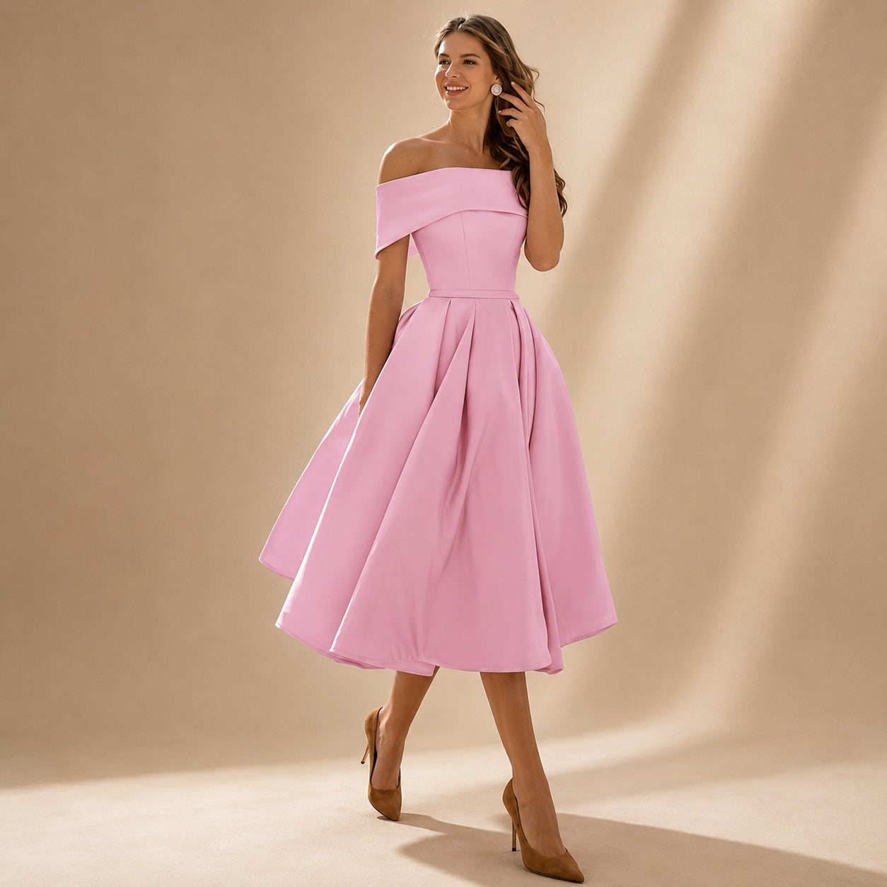 Erika - Chic Off Shoulder Dress