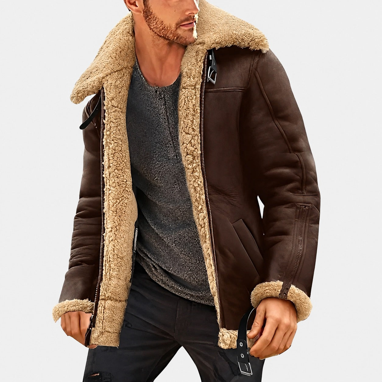 Jeffrey - Stylish Men's Jacket with Warm Lining