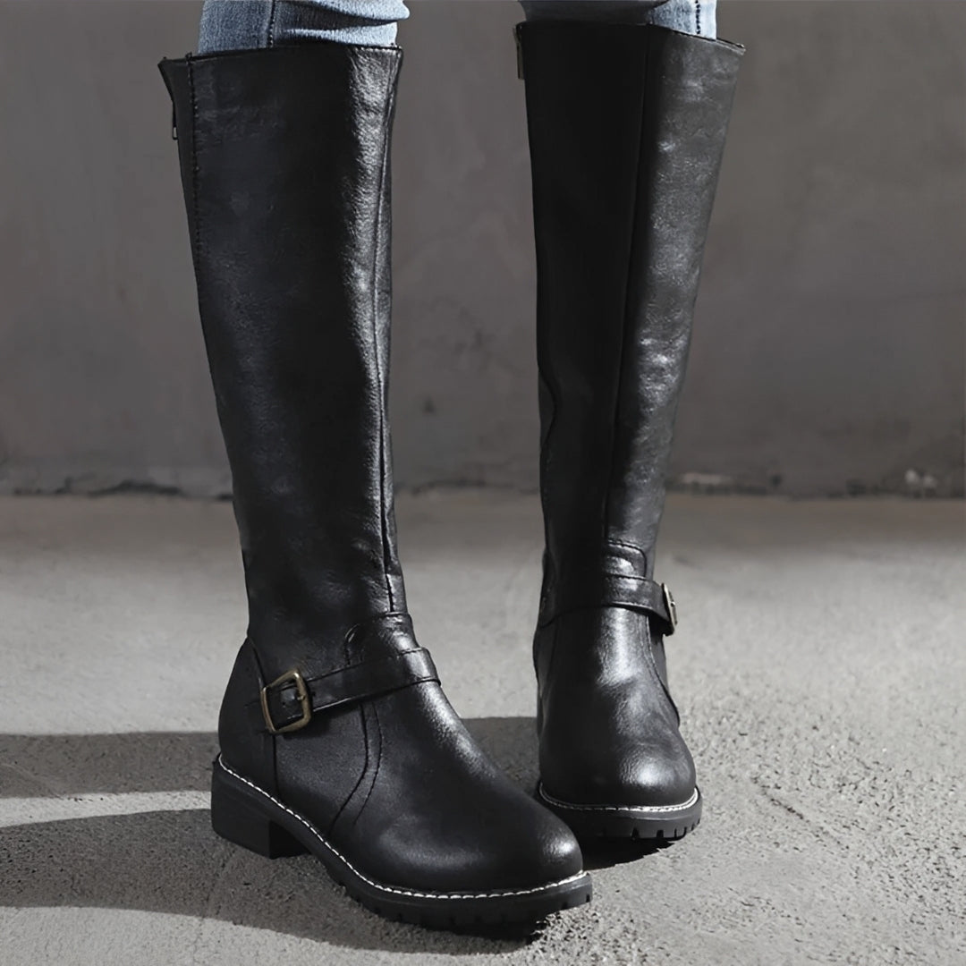Chelsie - Retro Zip-UP Boots