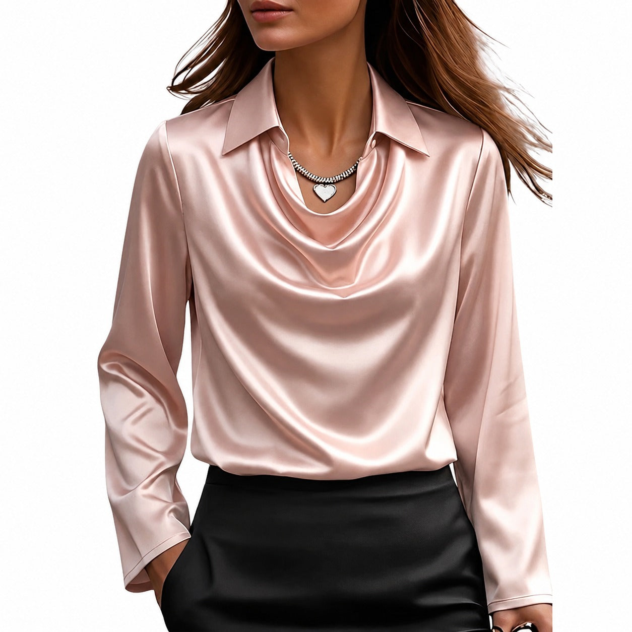 Dionne - Elegant long-sleeve blouse for women
