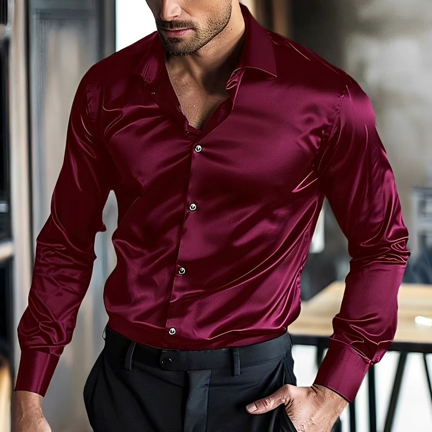 Elian - Formal Shiny Shirt