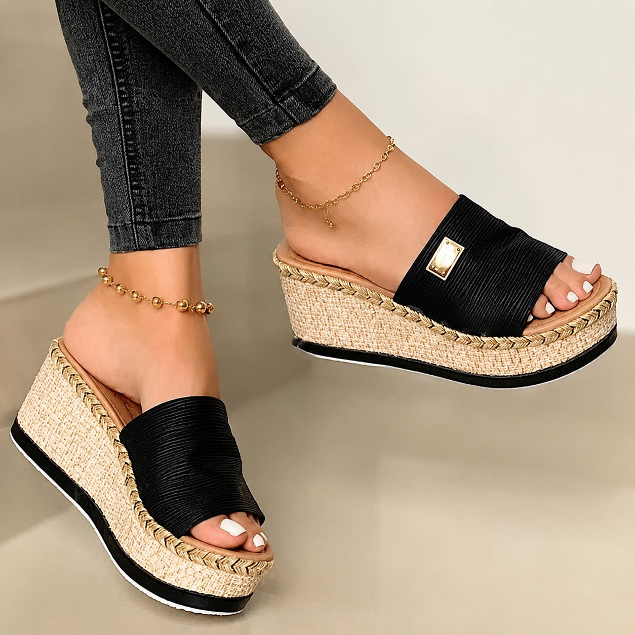 Camilla - Trendy Thick Wedge Sandals